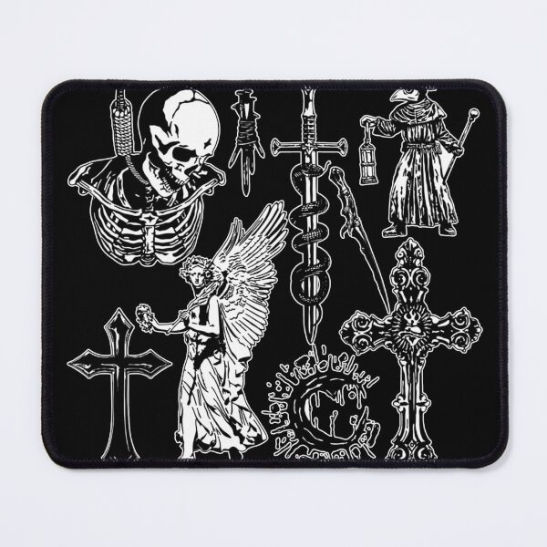 Item preview, Occult Gothic Witchy spooky Halloween Drawings Biker Tattoo Artist Traditional Tattooing Style  designed and sold by Reign Of Darkness.