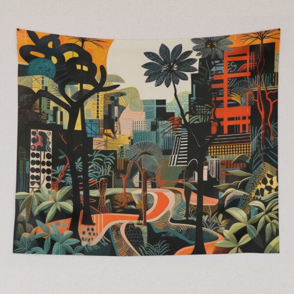 Item preview, African Jungle Bauhaus Design designed and sold by ArtificialGenes.
