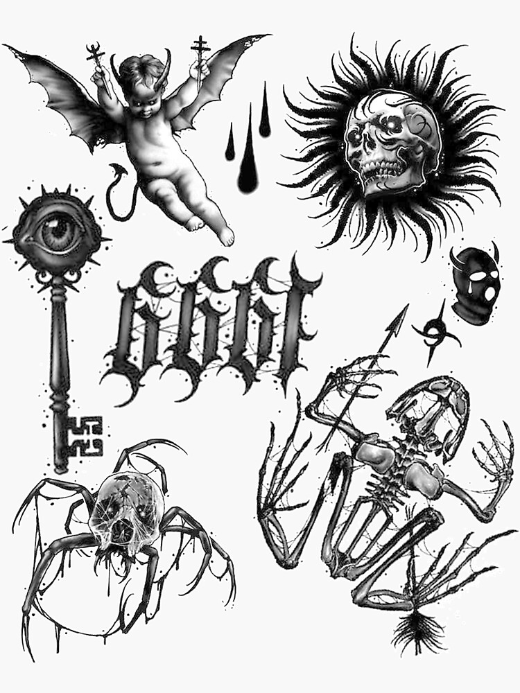 Smiffy's Costumes Gothic Illuminati Cult Devilish Occult Tattoo Transfers  Costume Accessory - Walmart.com