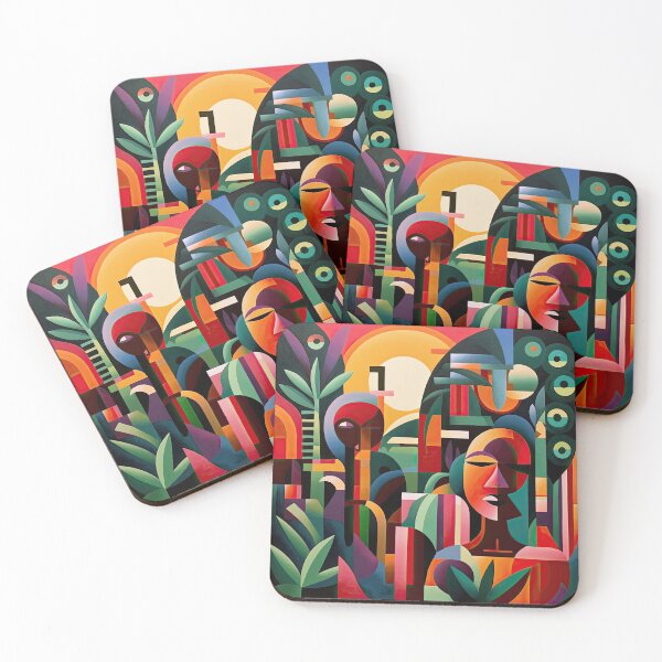Item preview, African Jungle Bauhaus Design designed and sold by ArtificialGenes.