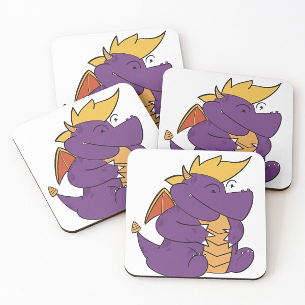 Item preview, Cute Spyro Dragon Chunky dragon funny playstation classic purple sticker designed and sold by NeetGeekArt.