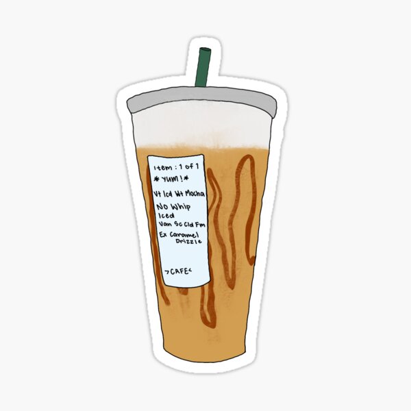 Personalized 2-color Printed Starbucks Custom Waterproof Sticker Decal –  SheltonShirts