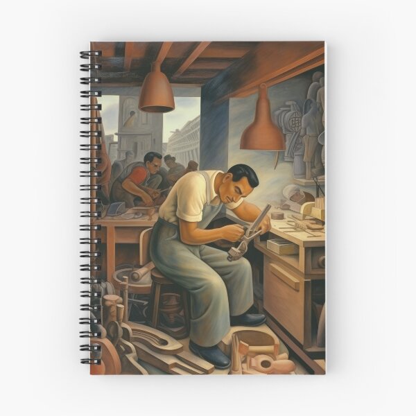 Item preview, Tradesman in His Shop Near Town Square designed and sold by YoPedro.