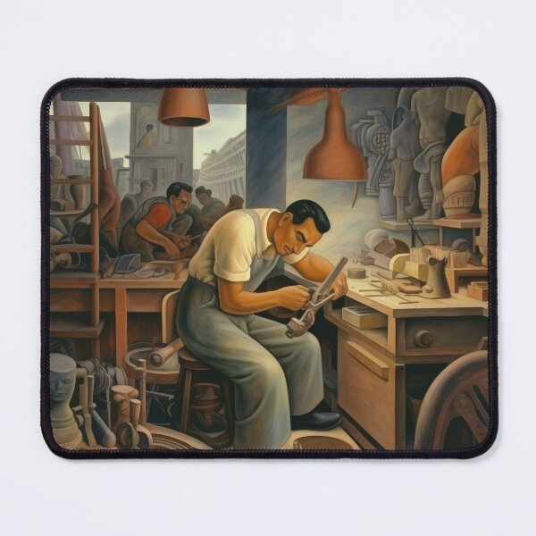 Item preview, Tradesman in His Shop Near Town Square designed and sold by YoPedro.