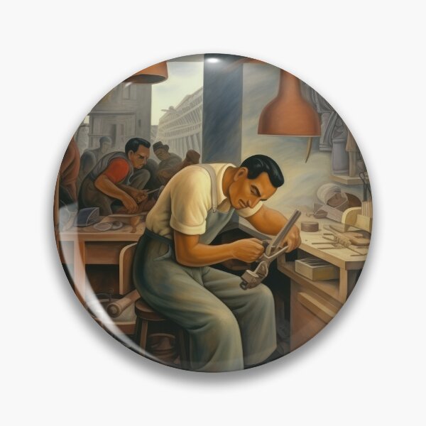 Item preview, Tradesman in His Shop Near Town Square designed and sold by YoPedro.