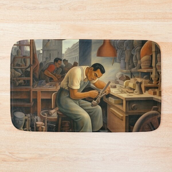 Item preview, Tradesman in His Shop Near Town Square designed and sold by YoPedro.