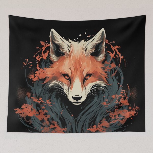 Item preview, A Vintage Magical Kitsune Fox Creature-  Japanese Folklore designed and sold by GVRDesign.