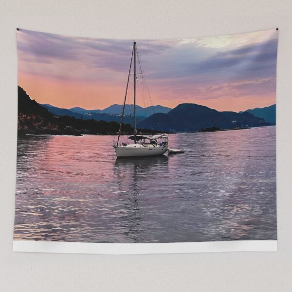 Item preview, Sunset in Sivota, Greece designed and sold by Hermossa-Art.