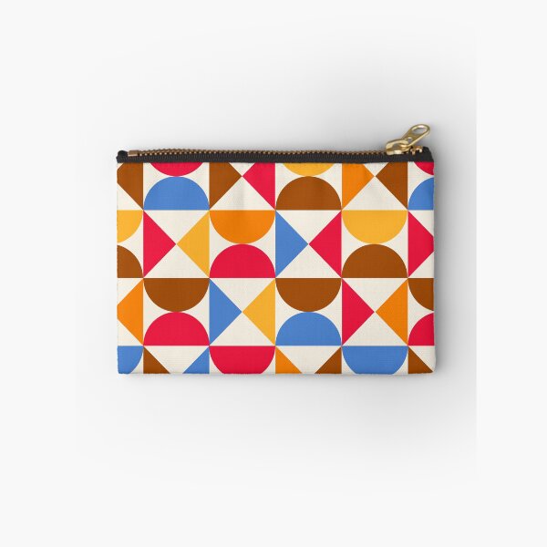 Item preview, Mid Century Colorful Half Circles and Triangles Pattern designed and sold by Yasminepatterns .