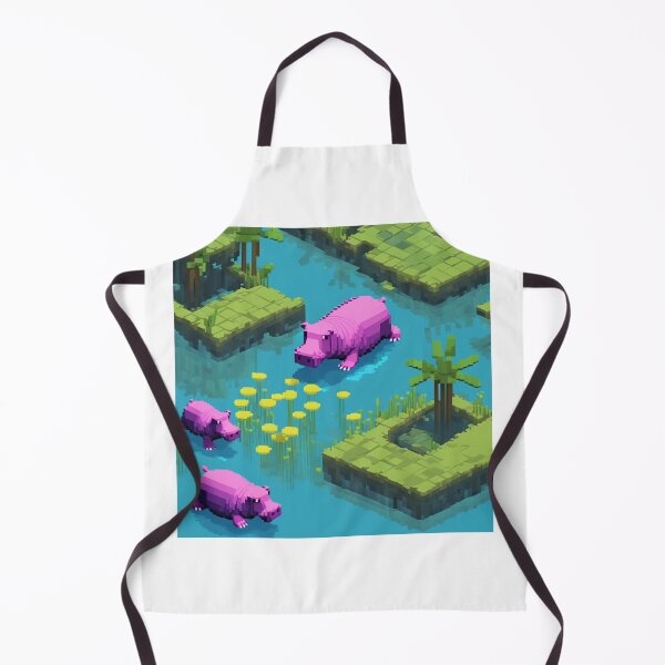 Item preview, Pixel-Pond Hippos designed and sold by Steambesties.
