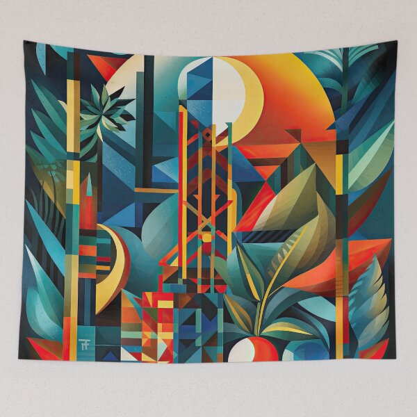 Item preview, African Jungle Bauhaus Design designed and sold by ArtificialGenes.