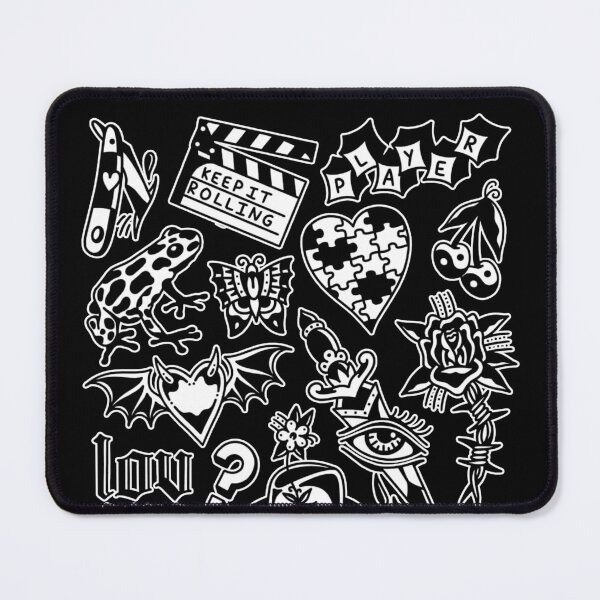 Item preview, Gothic Grunge Occult Tattoo Halloween Drawings Biker Tattoo Artist Traditional Tattooing Style  designed and sold by Reign Of Darkness.