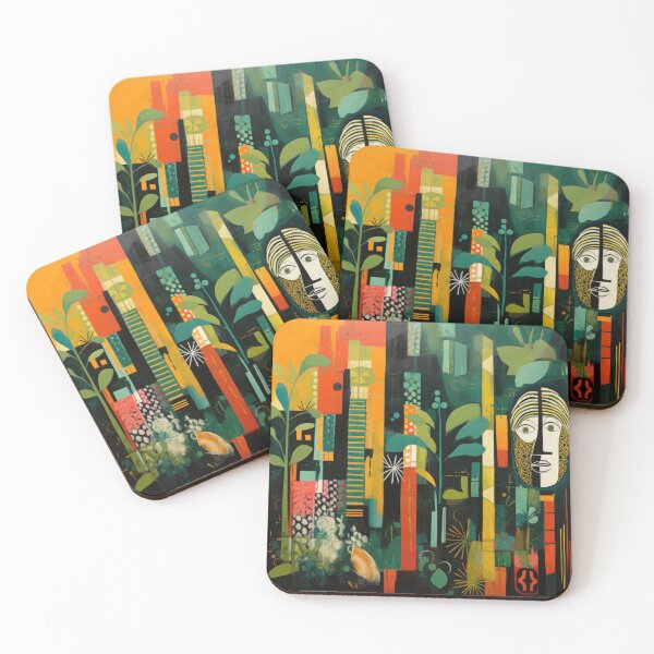 Item preview, African Jungle Bauhaus Design designed and sold by ArtificialGenes.