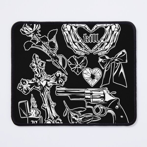 Item preview, Gothic Grunge Occult Tattoo Halloween Drawings Biker Tattoo Artist Traditional Tattooing Style  designed and sold by Reign Of Darkness.
