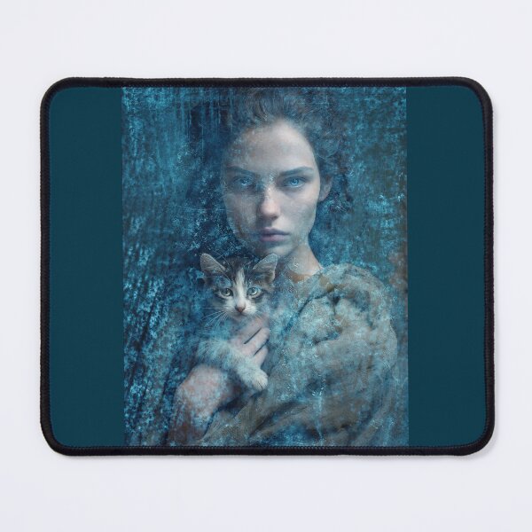 Item preview, HER ONLY SHELTER THE WARMTH FROM HER KITTEN designed and sold by Tammera.