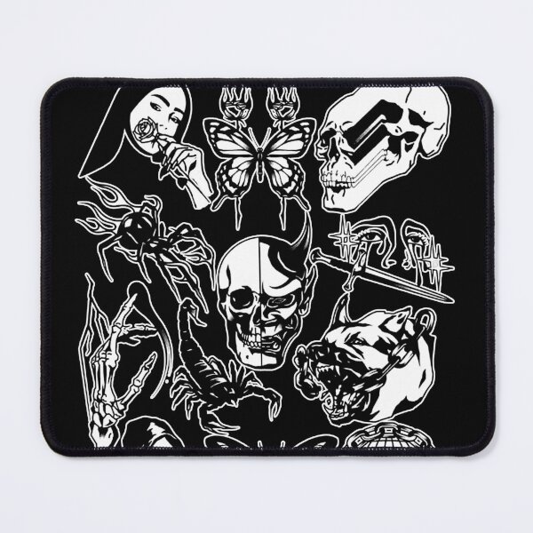 Item preview, Occult Gothic Witchy spooky Halloween Drawings Biker Tattoo Artist Traditional Tattooing Style  designed and sold by Reign Of Darkness.