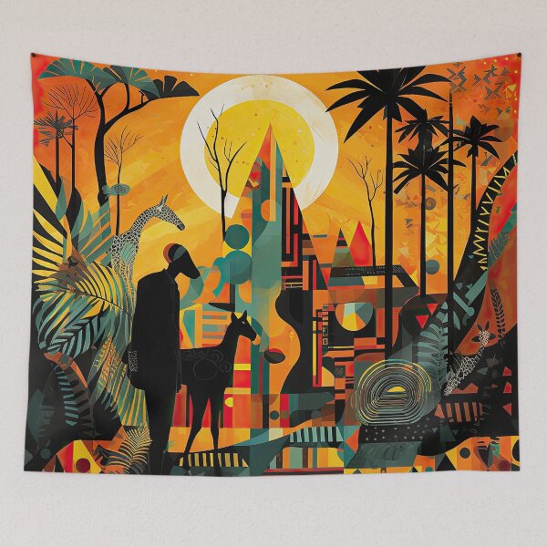 Item preview, African Jungle Bauhaus Design designed and sold by ArtificialGenes.
