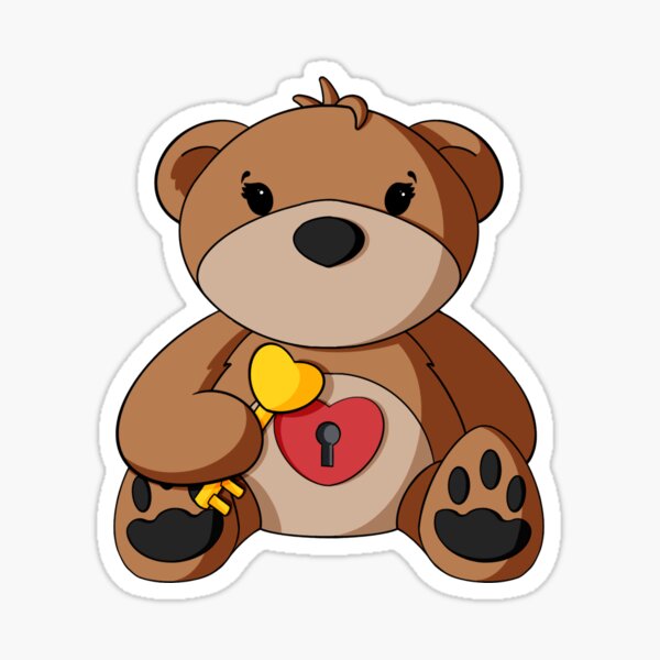Key To My Heart Heart Teddy Bear