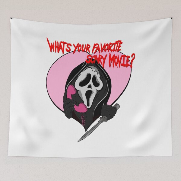 Item preview, Ghostface what’s your favorite movie. Ghostface, valentine, scary movie, scream, heart, love designed and sold by JackDraws88.