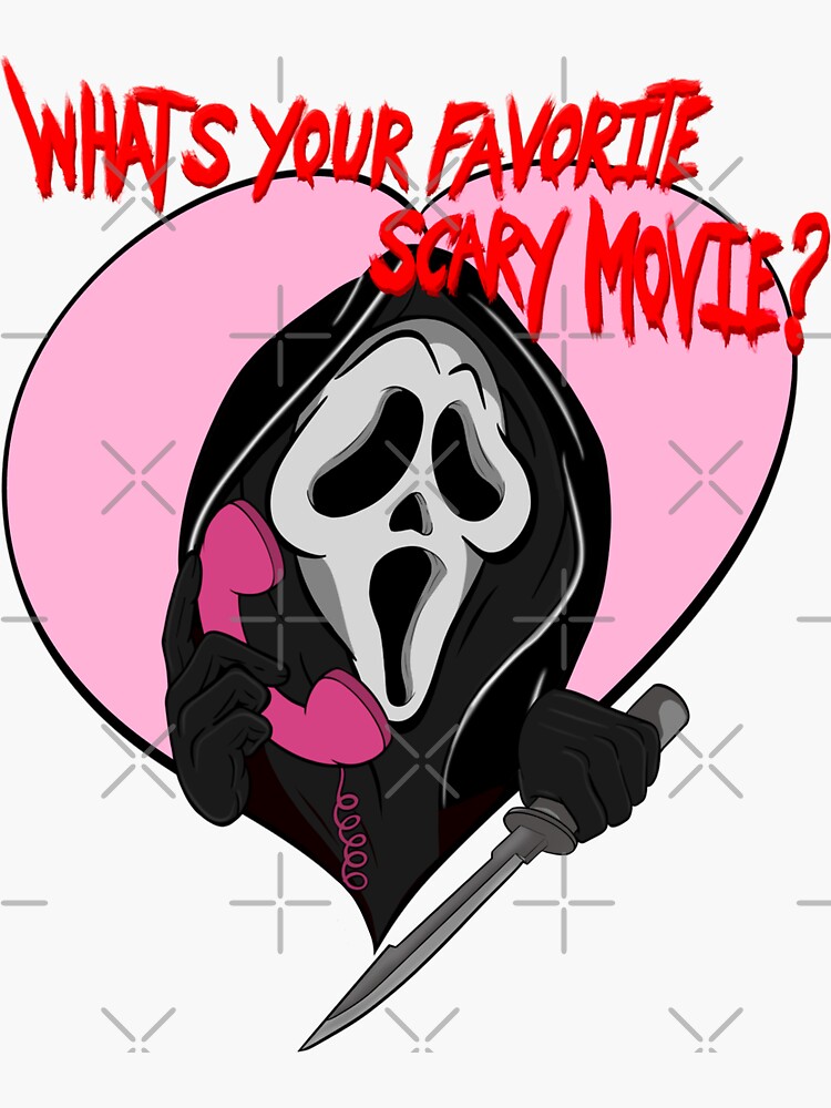 Ghost Face: What's Your Favorite Scary Movie PRINTS and STICKERS