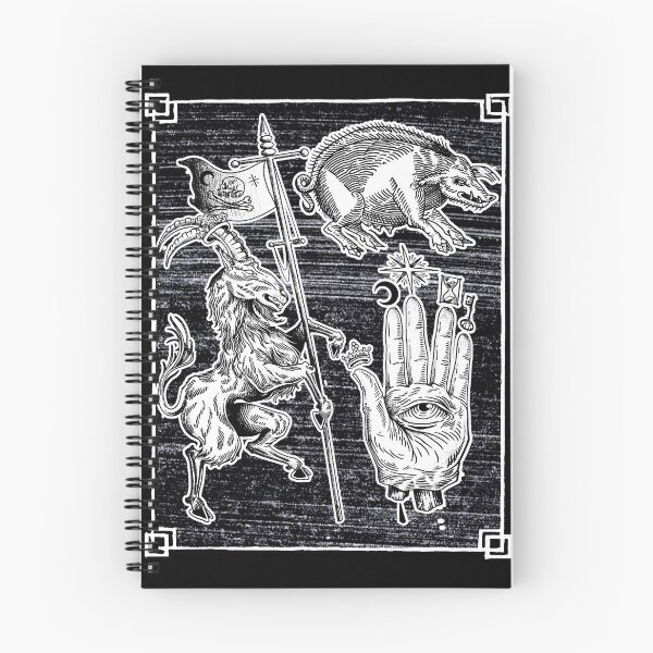 Item preview, Satanic Occult 666 Metalhead Occult Gothic Witchy spooky Reaper Death Halloween Drawings Biker Tattoo Artist Traditional American Tattooing Style  designed and sold by Reign Of Darkness.