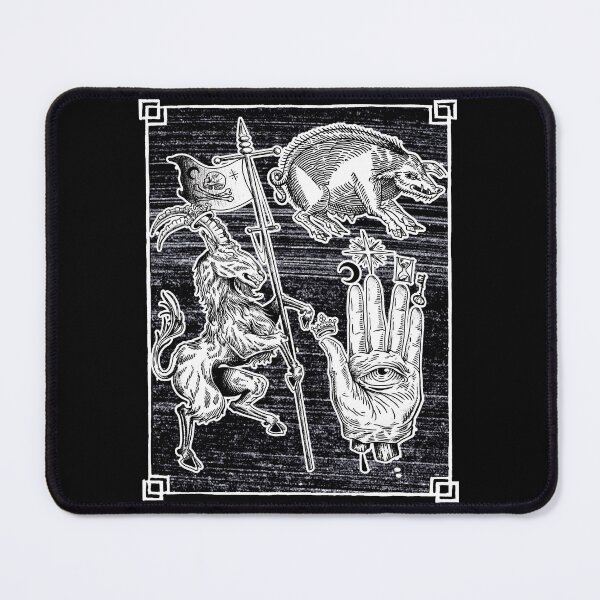 Item preview, Satanic Occult 666 Metalhead Occult Gothic Witchy spooky Reaper Death Halloween Drawings Biker Tattoo Artist Traditional American Tattooing Style designed and sold by Reign Of Darkness.