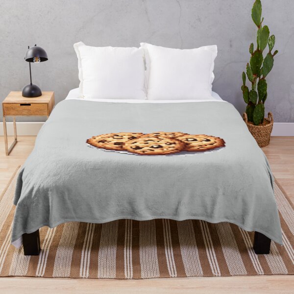Item preview, Pixel Art Chocolate Chip Cookies Design Print designed and sold by randomtdesigns.