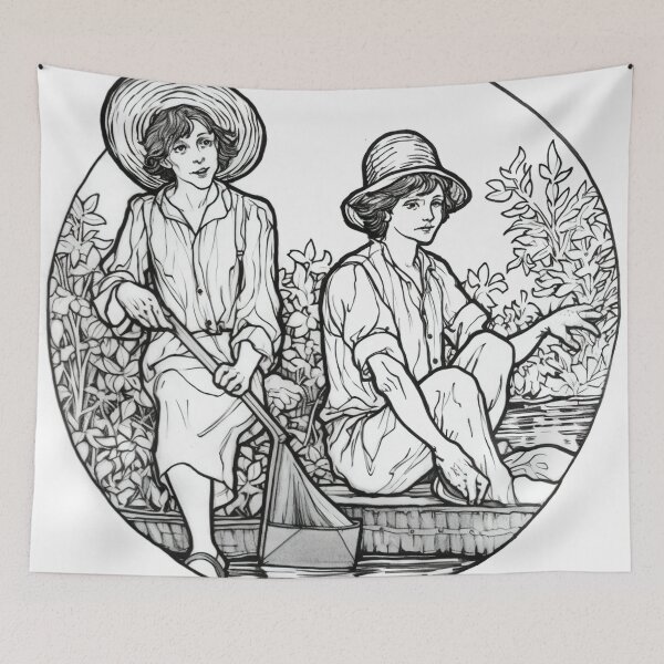 Item preview, Tom Sawyer and Huck designed and sold by ComicsFactory.