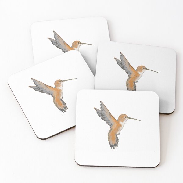 Item preview, Rufous Hummingbird In Flight designed and sold by VerdeDoodleDuck.
