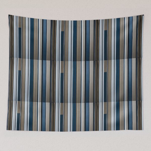 Item preview, Blue grey white striped designed and sold by melridger.