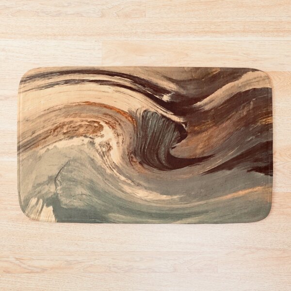 Item preview, Caramel Cream Expresso Swirls Abstract Modern Horizontal Art  designed and sold by DEC02.