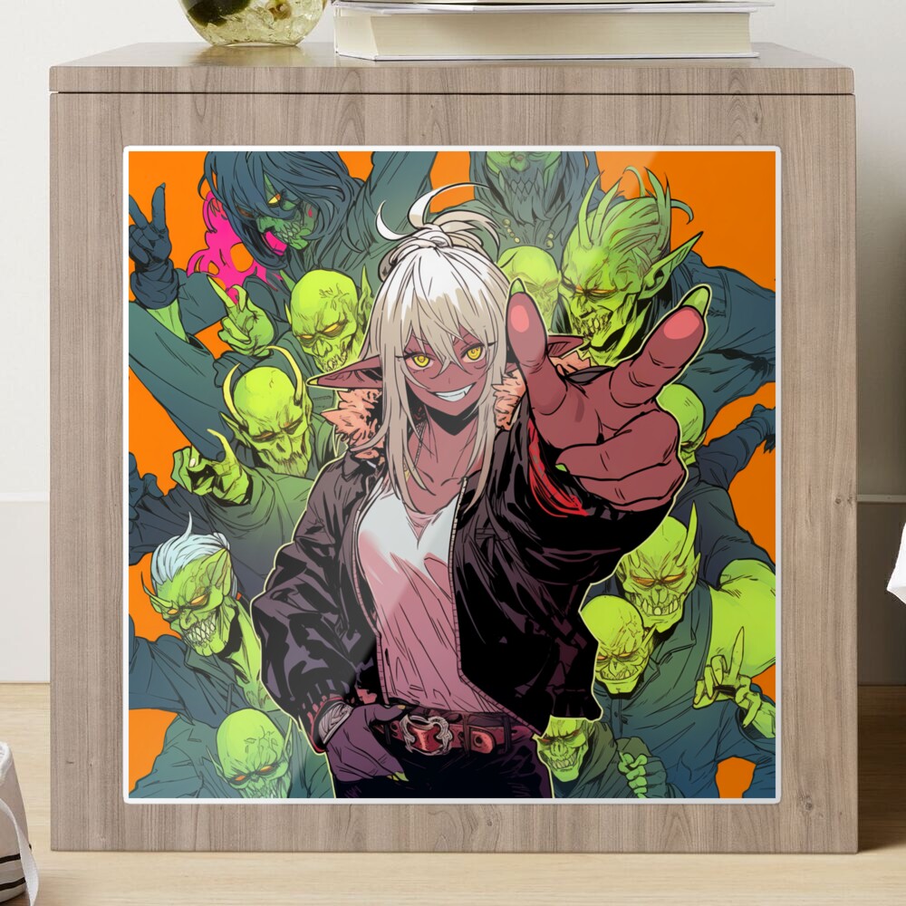 Cool Pointing Demon Hunter Anime Guy Sticker for Sale by bubblegoth