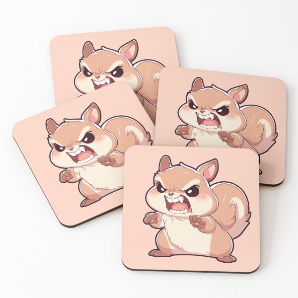 Item preview, Tiny Brown Angry Squirrel designed and sold by SweetClicks123.