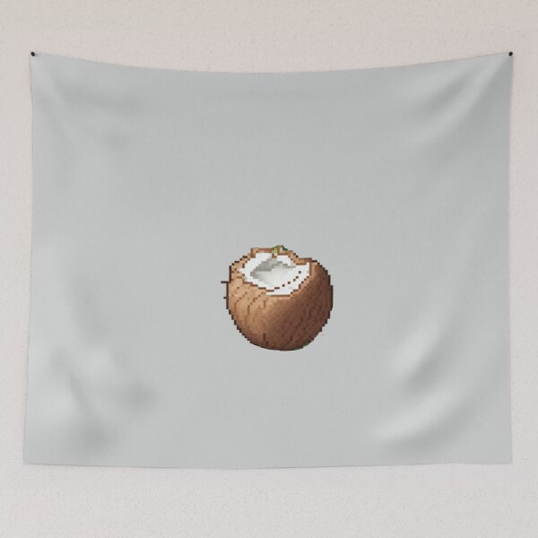 Item preview, Pixel Art Coconut Design Print  designed and sold by randomtdesigns.
