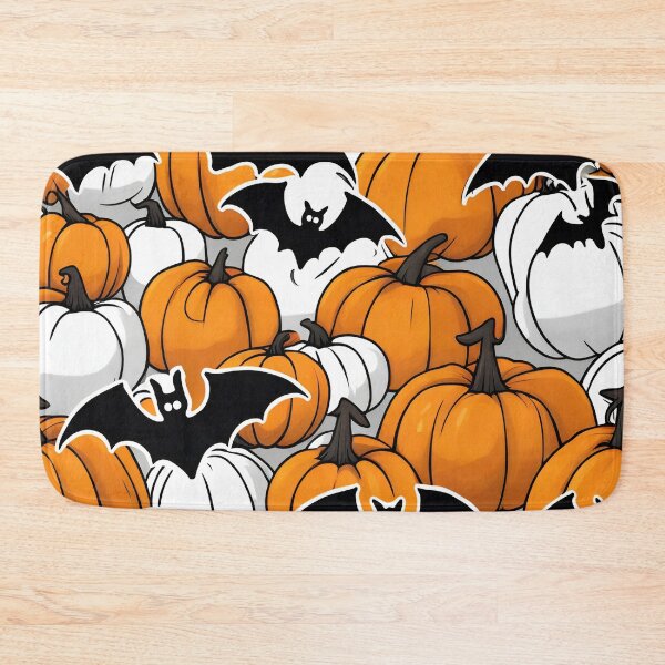 Item preview, Halloween Pumpkins and Bat Design designed and sold by SeamCraft.