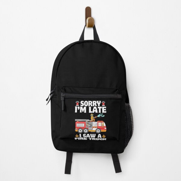 Item preview, Sorry I'M Late I Saw A Fire Truck Kids Boys designed and sold by 1Designology1.
