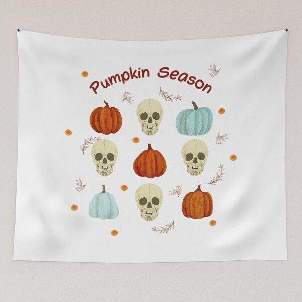 Item preview, Pumkpin Season - Design Halloween - Pumpkins with skulls - Autumn designed and sold by Carola-art.