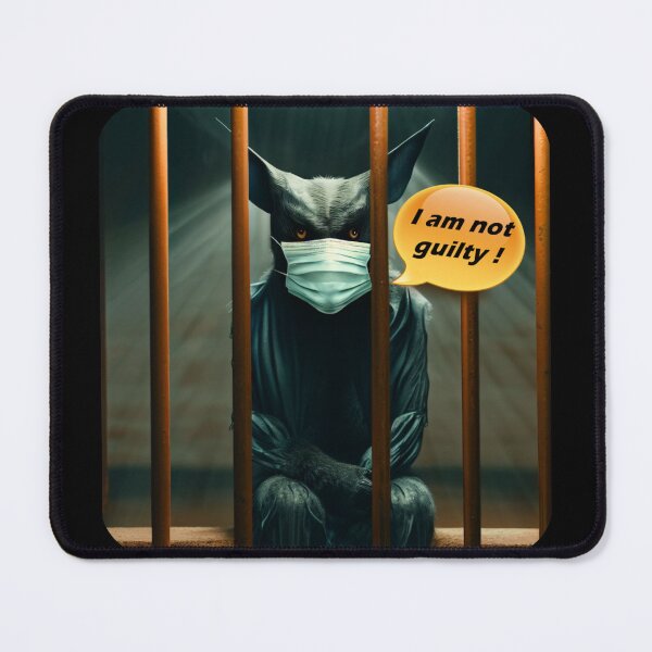 Item preview, helloween bat in prison covid designed and sold by PolishBrand.