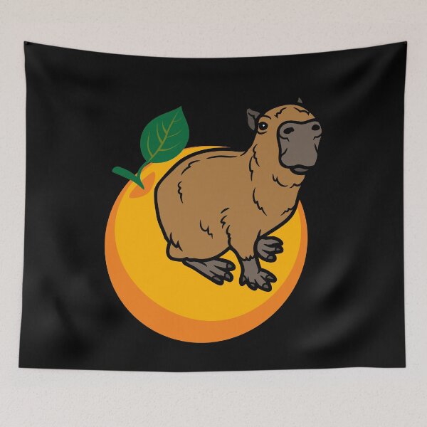 Item preview, Capybara Orange designed and sold by ArtisShops.