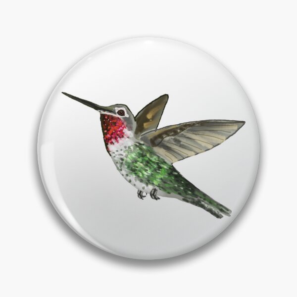 Item preview, Anna's Hummingbird In Flight designed and sold by VerdeDoodleDuck.