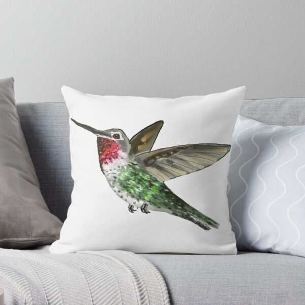 Item preview, Anna's Hummingbird In Flight designed and sold by VerdeDoodleDuck.