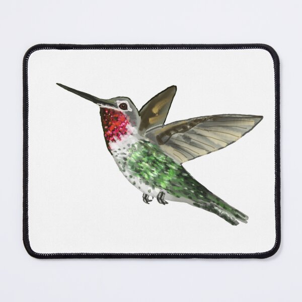 Item preview, Anna's Hummingbird In Flight designed and sold by VerdeDoodleDuck.
