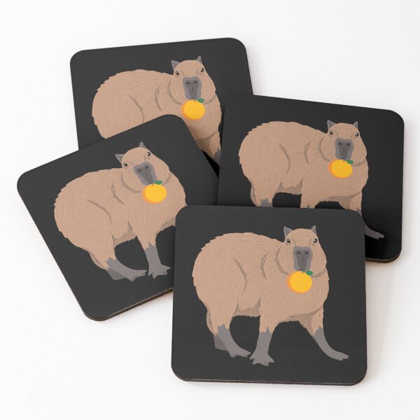 Item preview, Capybara Eat Orange designed and sold by ArtisShops.