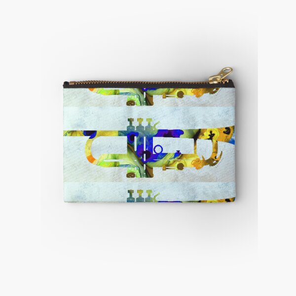 Item preview, Trumpet Life Colorful Music Band Instrument Art designed and sold by Sharon Cummings Art.