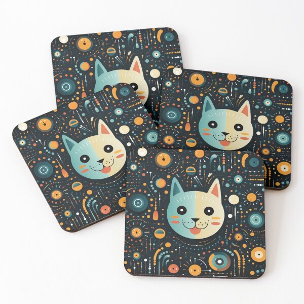 Item preview, A Cat with Dots and Dashes designed and sold by BeHappyGoLucky.