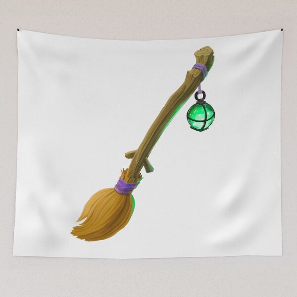 Item preview, Halloween witch's broom designed and sold by Lala cozy art.