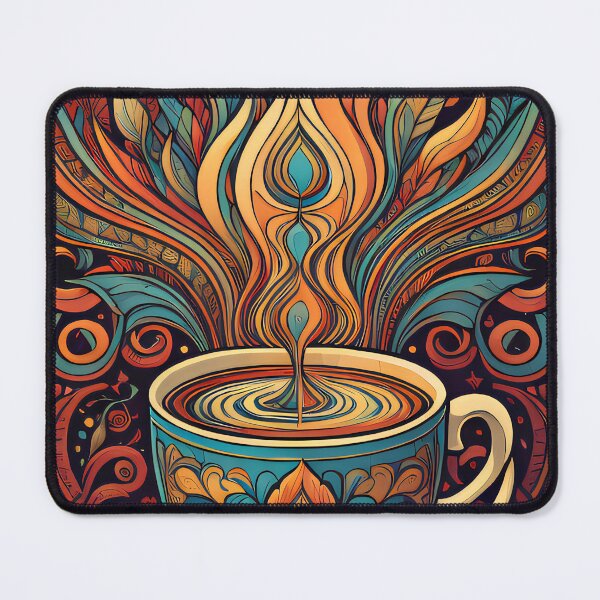 Item preview, Earthy Colorado Coffee Shop Espresso Pumpkin Spice Leaves Trees Trippy designed and sold by CoffeeIsATrip.