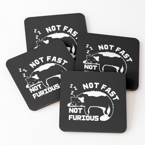 Item preview, Funny cat Not Fast Not Furious cat Quote Cute cat designed and sold by Inkonicc.