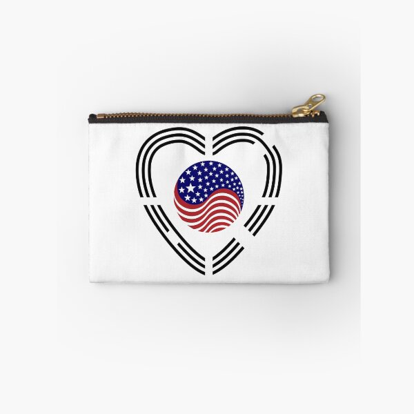 Item preview, Korean American Multinational Patriot Flag Series (Heart) designed and sold by Carbon-Fibre Media.