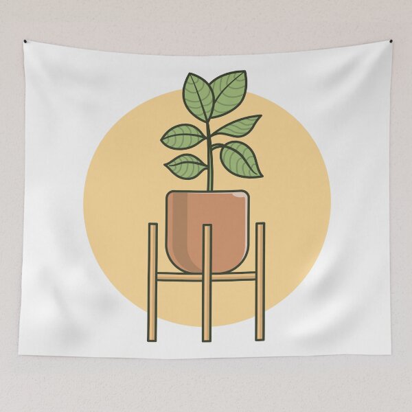 Item preview, Adorable Cartoon Plant in Pot Vector Illustration designed and sold by hjian8219.
